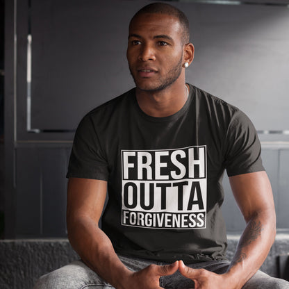 Fresh Outta Forgiveness | Unisex black tee