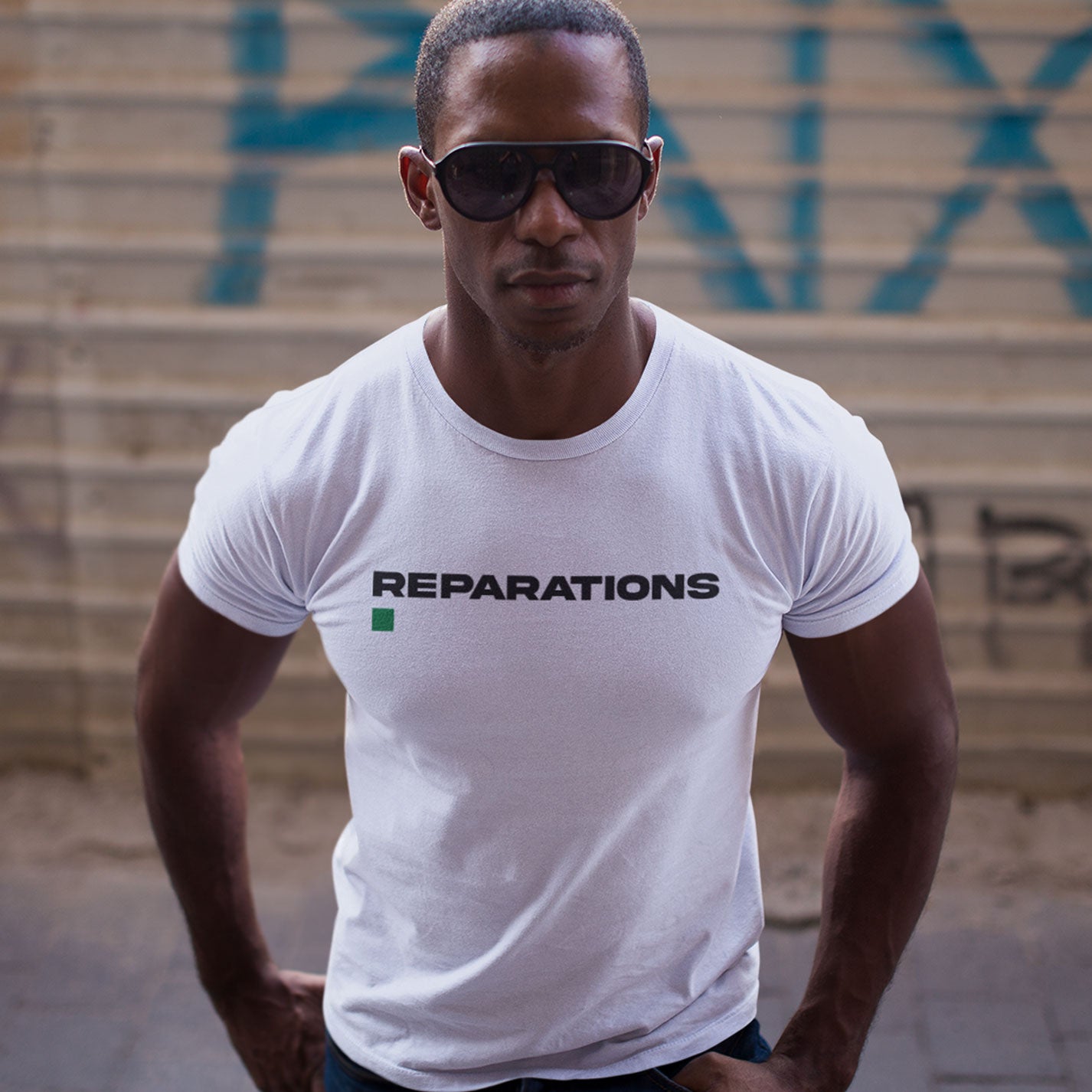 Reparations. | Unisex white tee