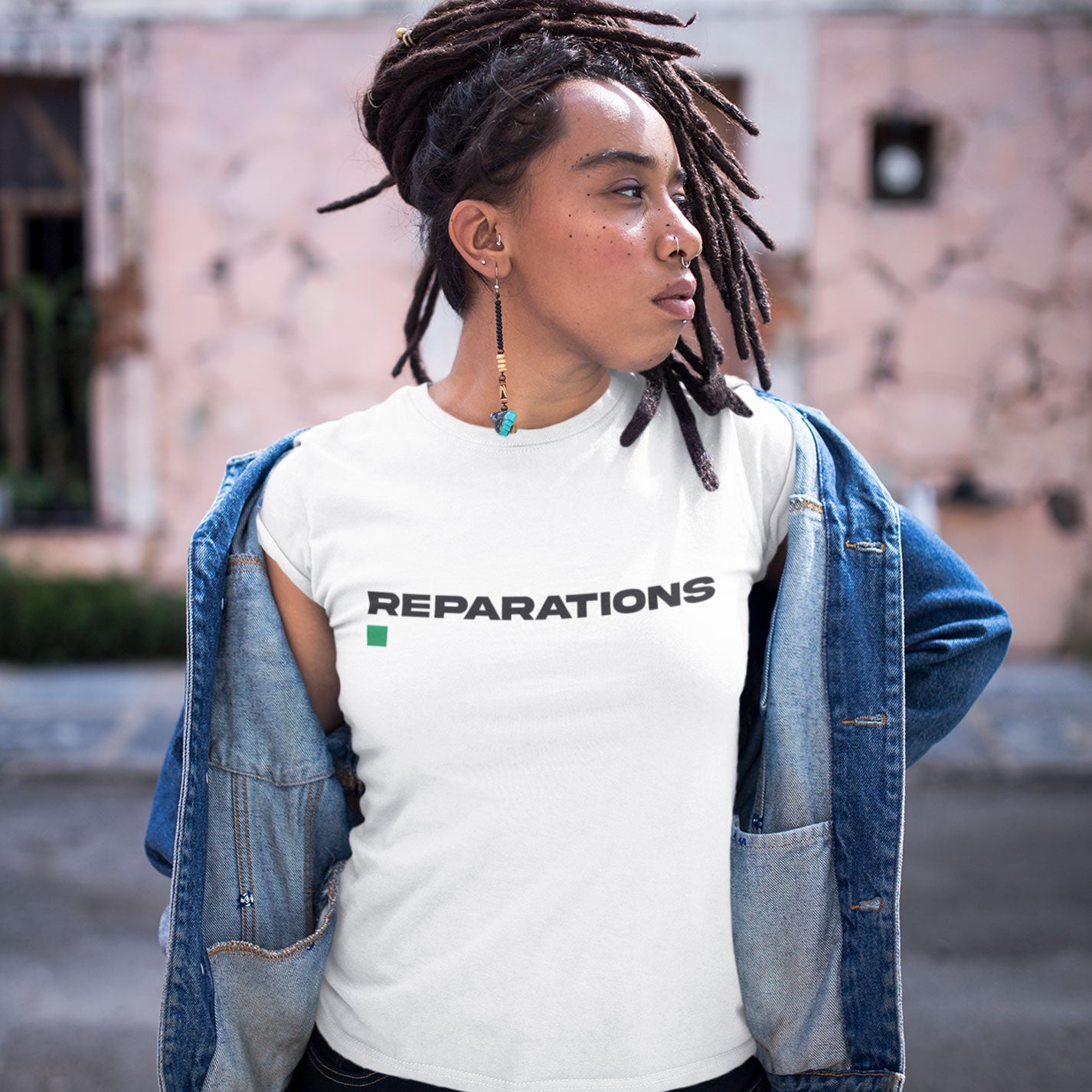 Reparations. | Unisex white tee