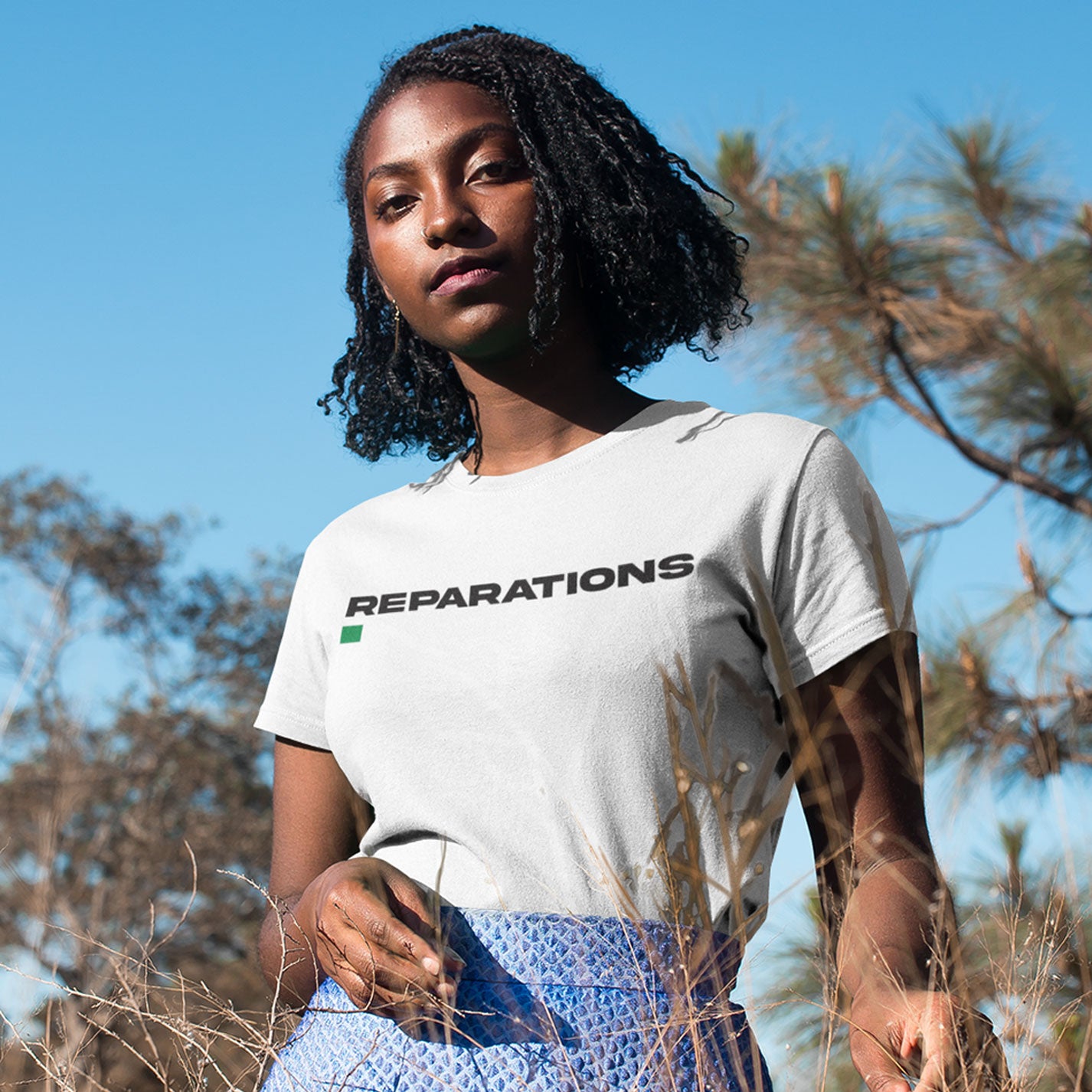 Reparations. | Unisex white tee